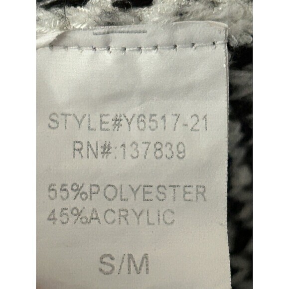 Altar'd State Women's Sweater Small/Medium White Black Stars Crew Neck Pullover - Picture 7 of 16